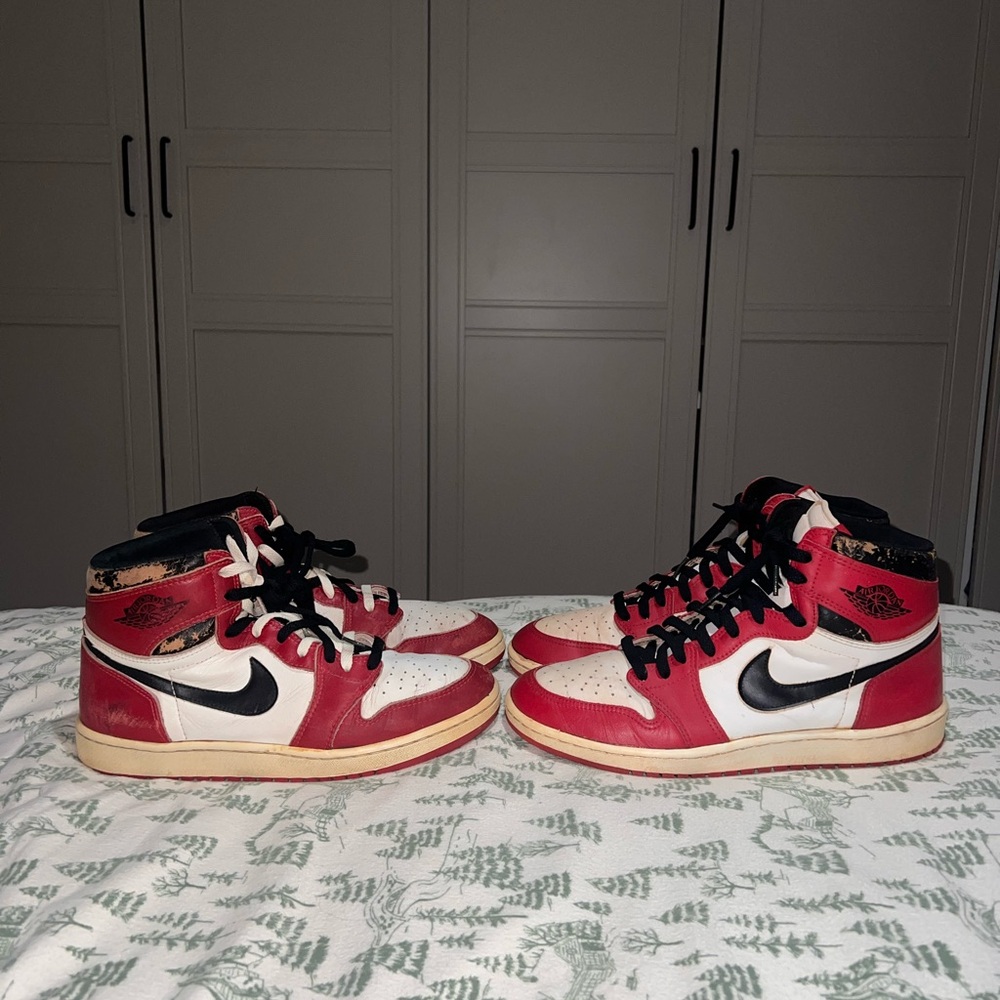 Vintage Jordan 1985 Chicago 1 Size 11.5 & 12 Original VTG Two Pairs Lot RARE